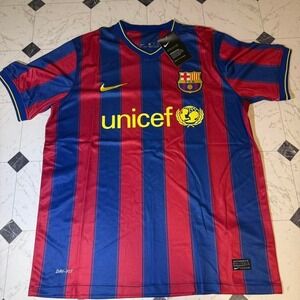 Nike FC Barcelona Home Jersey UNICEF Dri-Fit Authentic Size L NWT